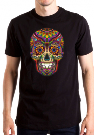 футболка skull color