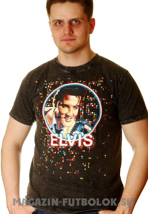 футболка elvis presley vintage shiroi neko