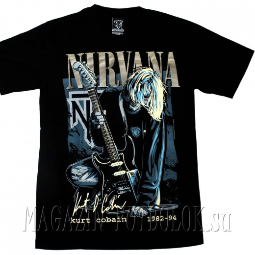 футболка kurt cobain on stage