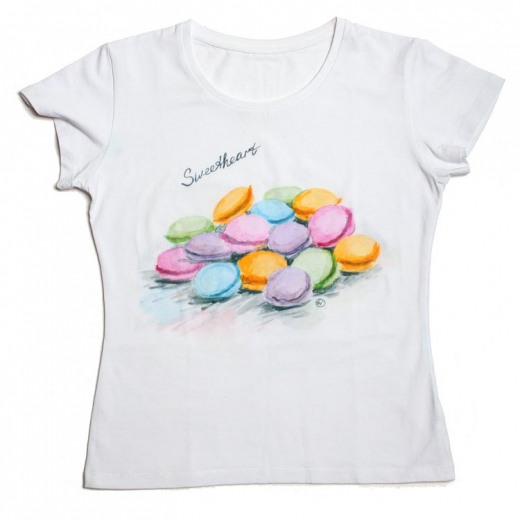 футболка macarons с авторским рисунком
