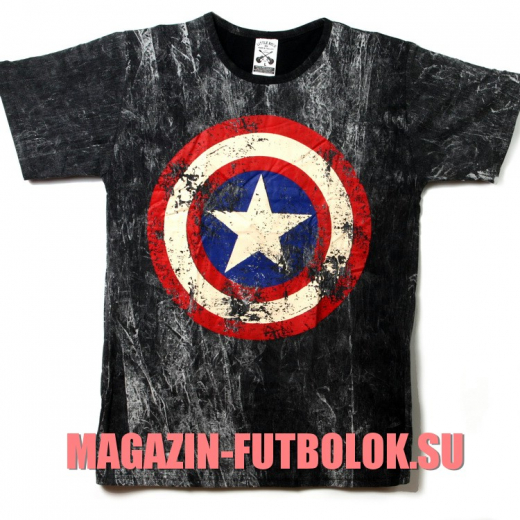 футболка с логотипом captain america