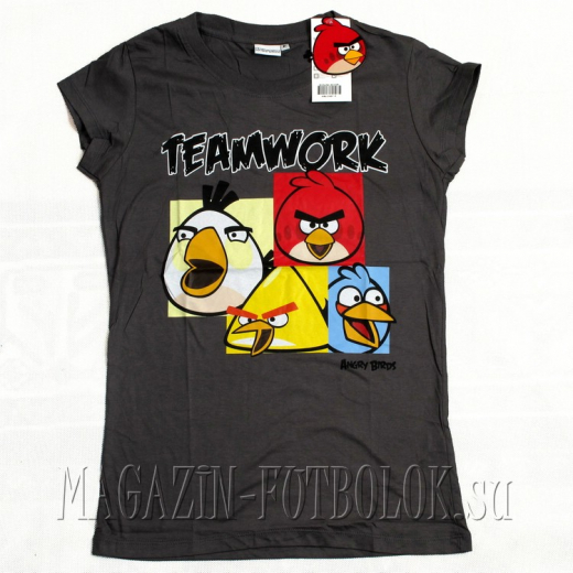 женская футболка angry birds girls teamwork