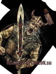 3d футболка viking knight hd