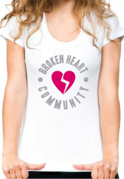 футболка broken heart community girls