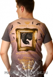 футболка shiroi neko head and raven