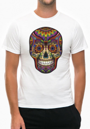 футболка skull color
