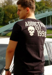skull roses pistons тематическая футболка тату