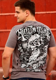 футболка skull-roses