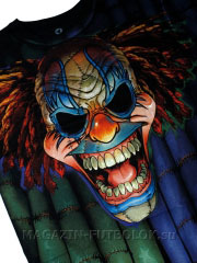 футболка с креативным рисунком evil clown