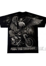 feel the thunder футболка для байкеров