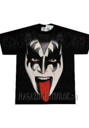 full print gene simmons футболка кисс