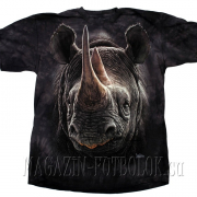 3д футболка носорог black rhino