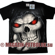 3d футболка skull-red-eyes full print