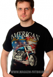 байкерская футболка american