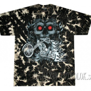 Футболка байкерская Skull&Bike Tie-Dye