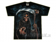 футболка c черепом death with finger