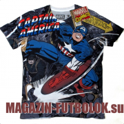 футболка captain america total print