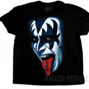 футболка gene simmons kiss face piercing