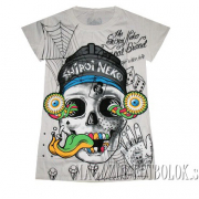 Женская футболка с черепом Shiroi Neko Skull