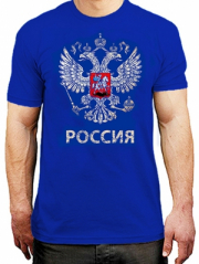 футболка с логотипом россии - герб