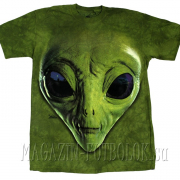 Футболка с инопланетянином Green Alien Face
