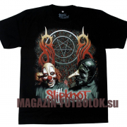футболка slipknot two masks
