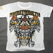 Футболка White Skulls Roses Cross