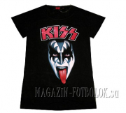 Женская футболка Kiss Gene Simmons