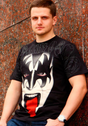 Full Print Gene Simmons футболка Кисс
