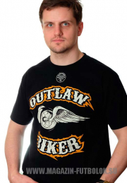 байкерская футболка outlaw biker
