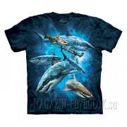 shark collage живые футболки 3d mountain