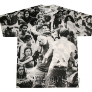 Витнажная футболка Woodstock белая