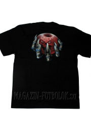 футболка 3 д рисунок skull fireball