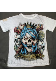 стильная майка для мужчин 3 skulls and ribbon