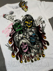 футболка 4 skull metall group