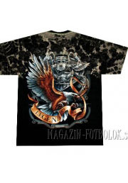футболка байкерская eagle legendary tie-dye