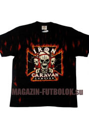 футболка байкерская iron caravan chopper