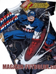 футболка captain america total print