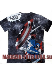 футболка captain america total print