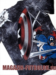 футболка captain america total print