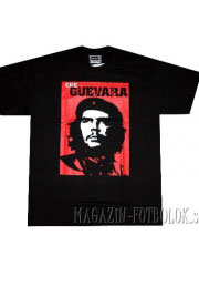 футболка che guevara на красном фоне