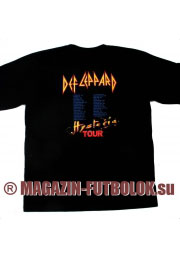 футболка def leppard hysteria tour