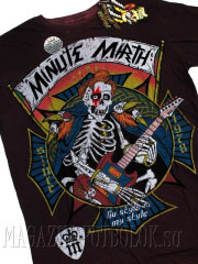 футболка для музыканта skeleton guitarist