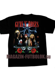 футболка guns n roses skull