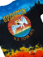 футболка led  zeppelin tour 1975