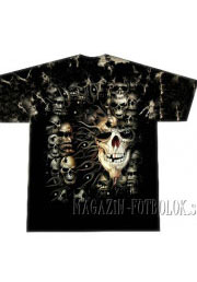 футболка с черепами skulls tie dye
