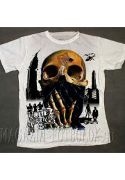 футболка с оригинальным принтом skull bandana