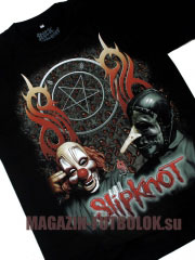 футболка slipknot two masks