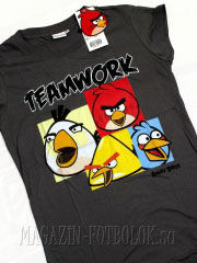 женская футболка angry birds girls teamwork