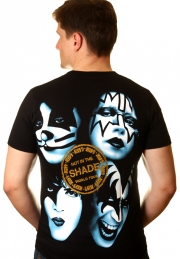 футболка музыкальная kiss shade